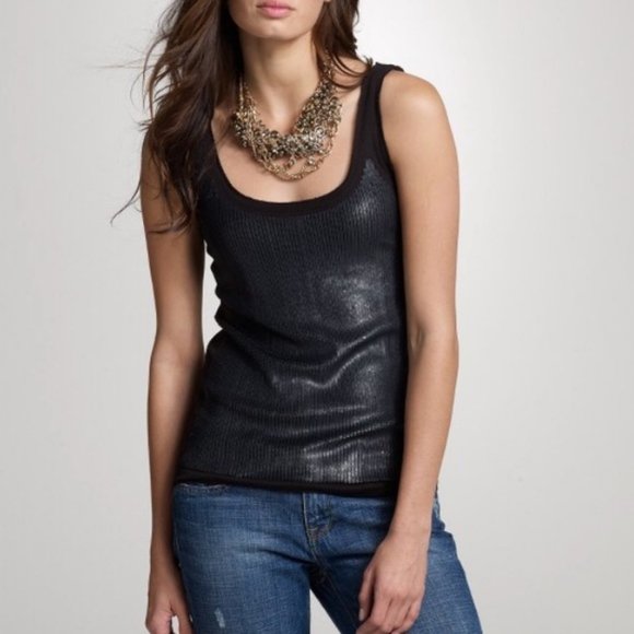 J. Crew Sequin Slouchy Tank Top EUC Size M EUC - Picture 1 of 10